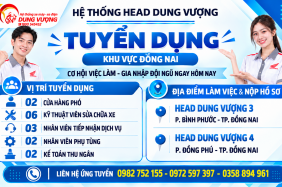 HEAD DUNG VƯỢNG – TUYỂN DỤNG NHÂN SỰ KHU VỰC ĐỒNG NAI